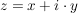 $ z=x+i\cdot{}y $ $ z=x+i\cdot{}y $